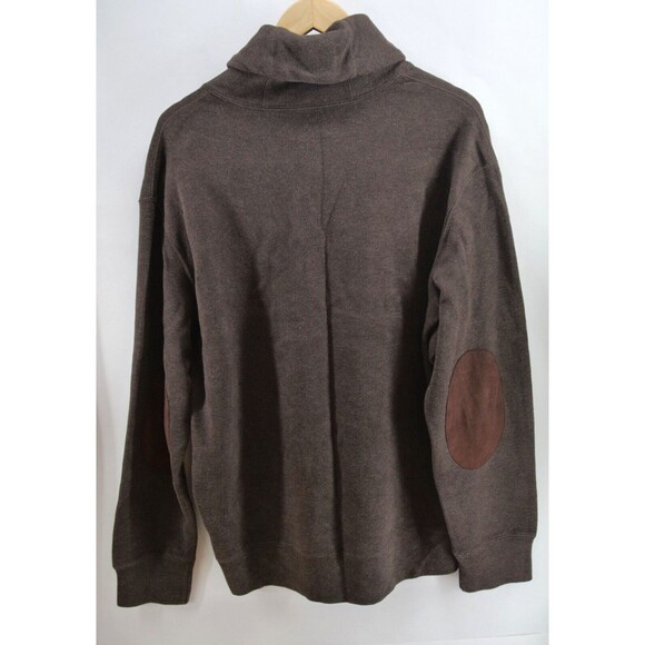 Polo Ralph Lauren Shawl Collar Two Button Sweater Brown Patch Long Sleeves Sz XL - Picture 8 of 8